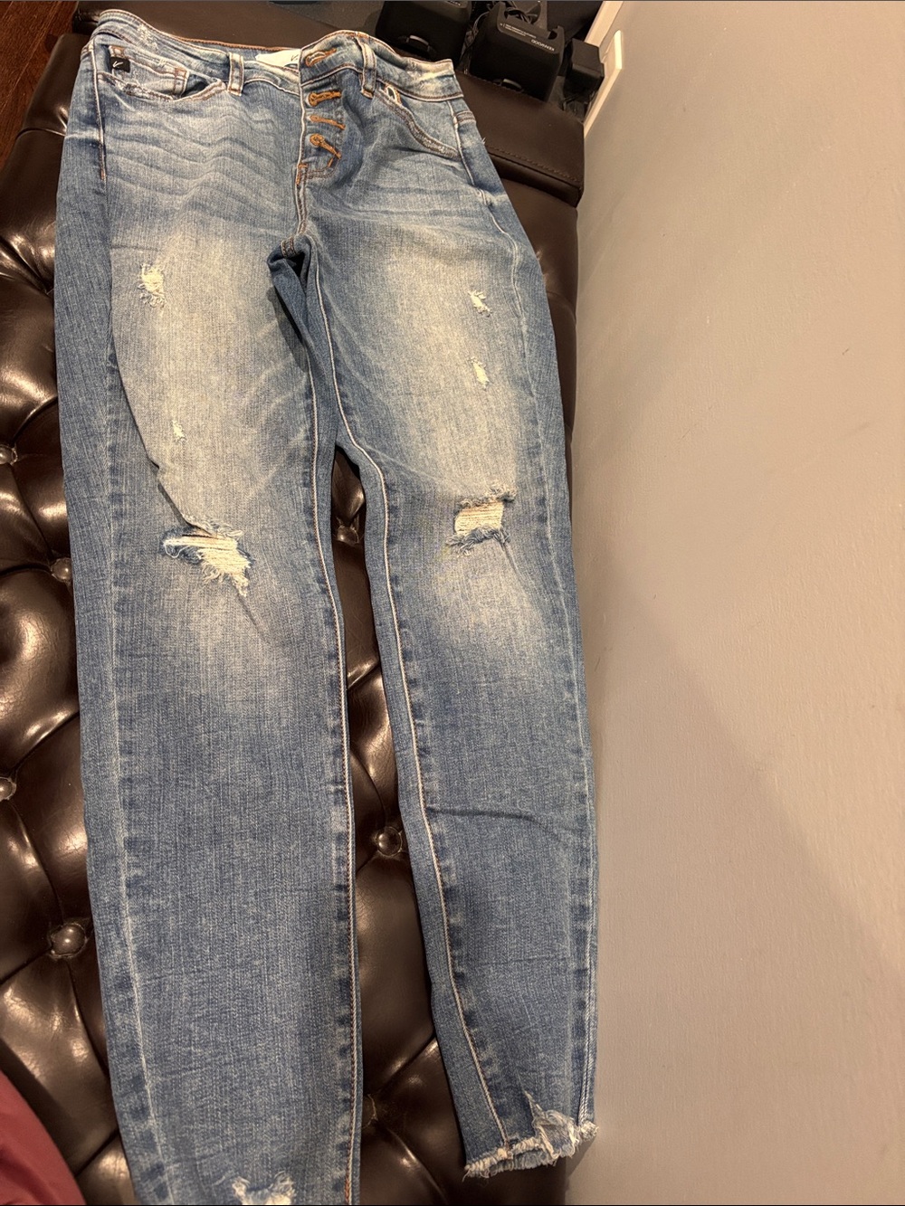 KanCan Light Blue Distressed Skinny Jeans